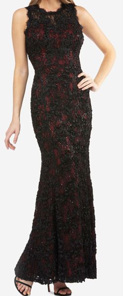 Floral Lace and Shimmering Sequins Gown