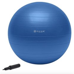 Gaiam Total Body Exercise Balance Stability Yoga Ball Blue