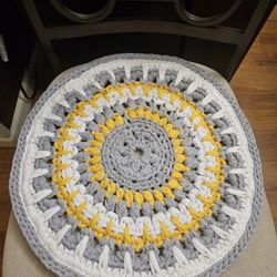 Homemade Rug Made From T-shirts