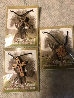 Olivewood necklace from jerusalem 1 for 7 or 3 for 20