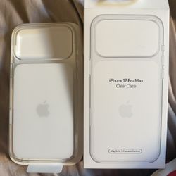 Clear Apple Case Iphone 17 Pro Max