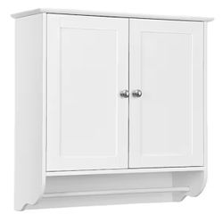 24 in. W x 24 in. H Rectangular White Surface Mount Medicine Cabinet without Mirror