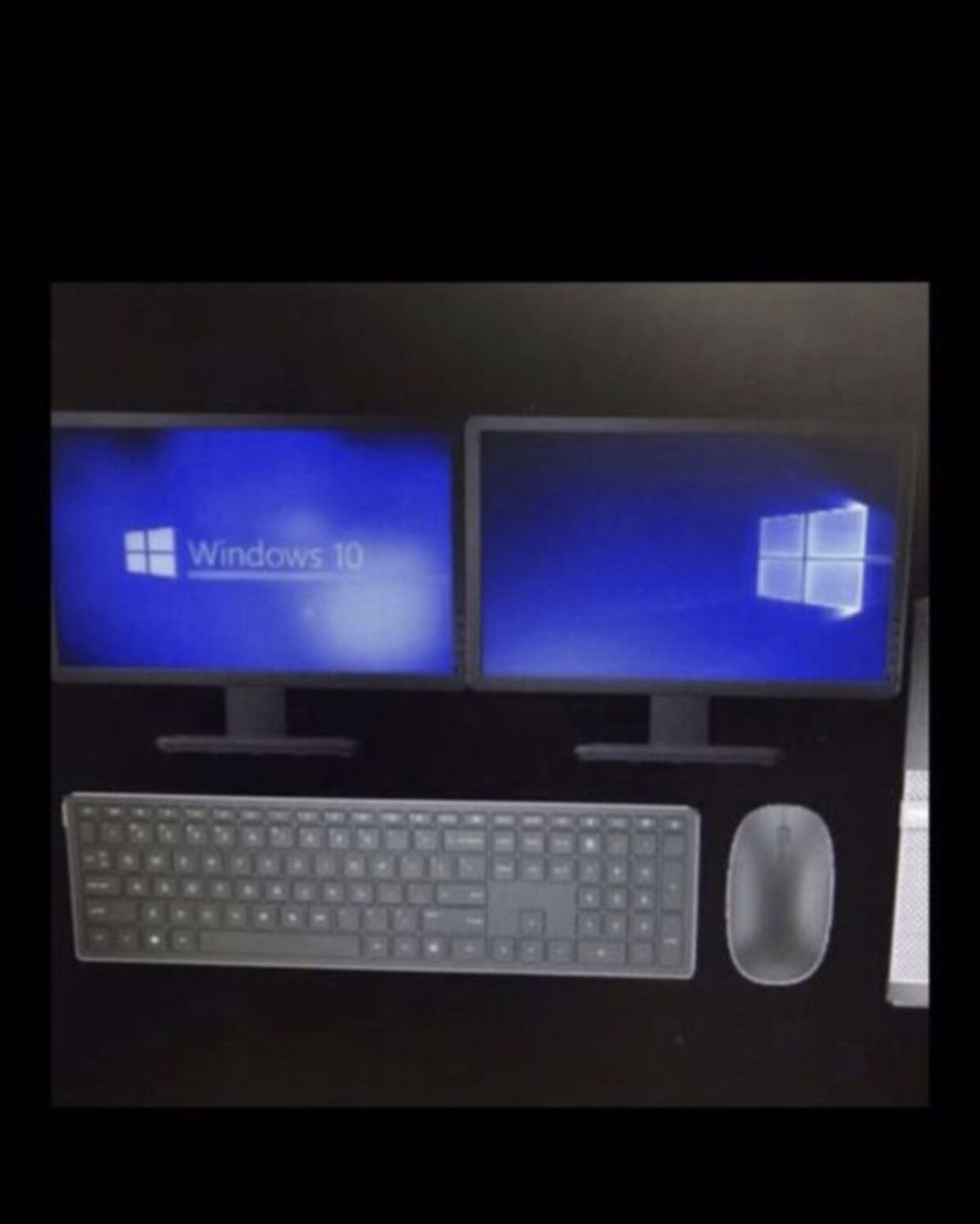 Dell computer with 2 monitors