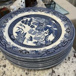 Churchill Blue Willow Dishes