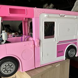Girls Barbie, Camper, Car, Doll, Tea Set And More