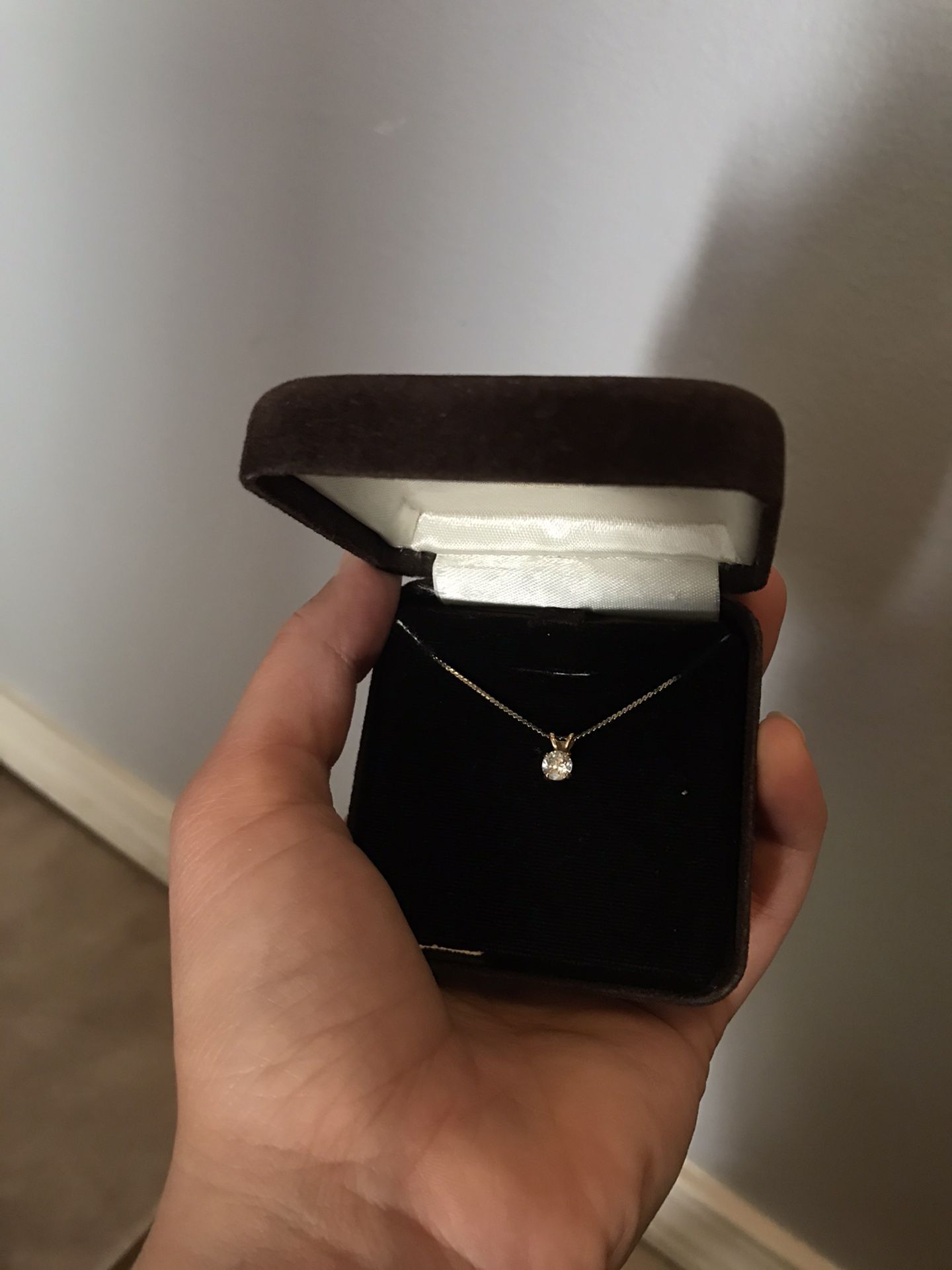 Small diamond necklace