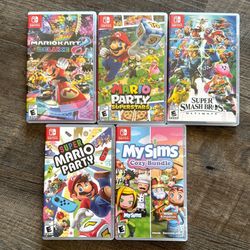 Five Nintendo Switch Games (sold together only, price firm)