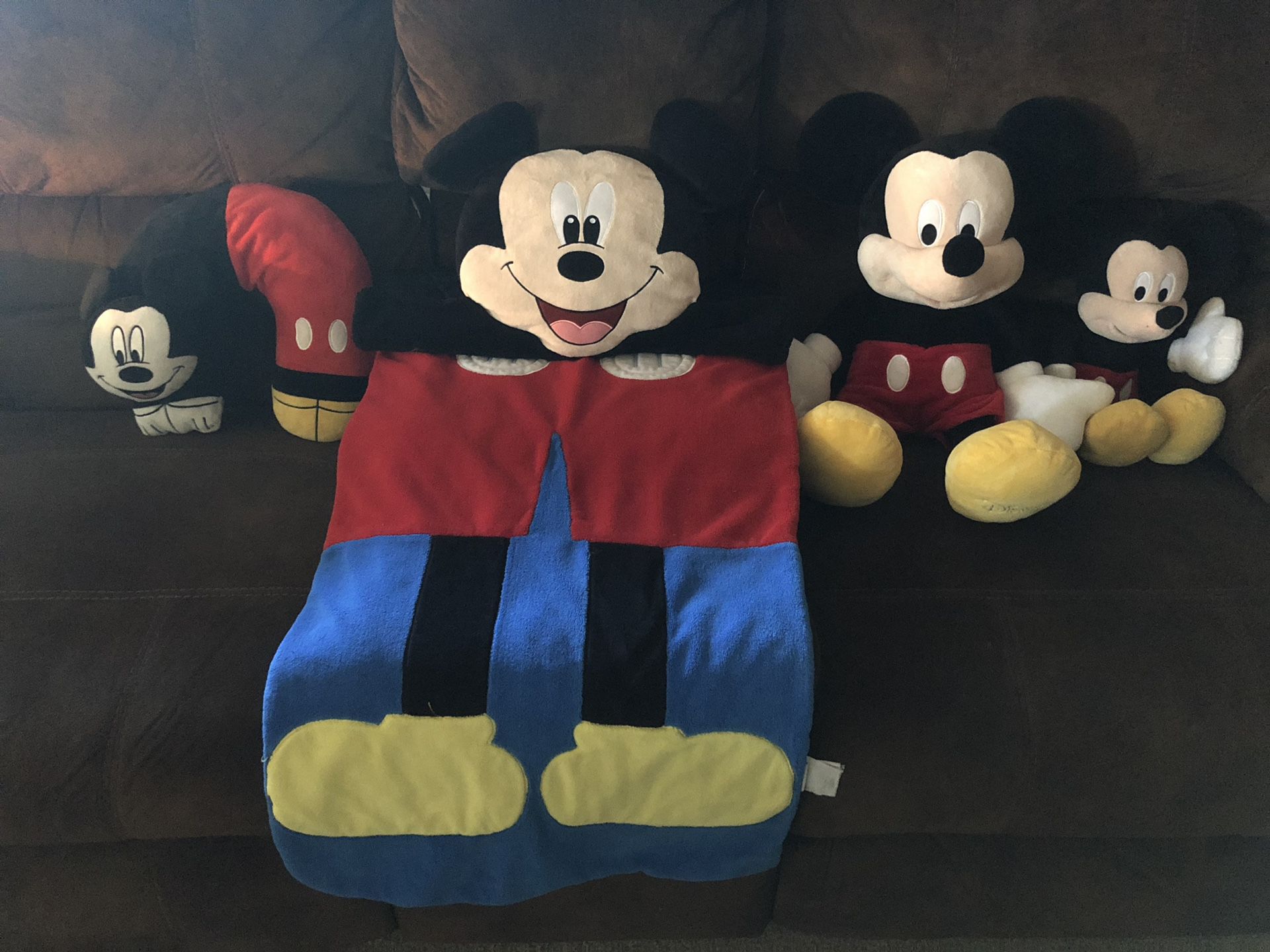 Mickey Mouse (Large & Small), Nap Pad & Neck Pillow