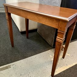Real wood table with storage inside