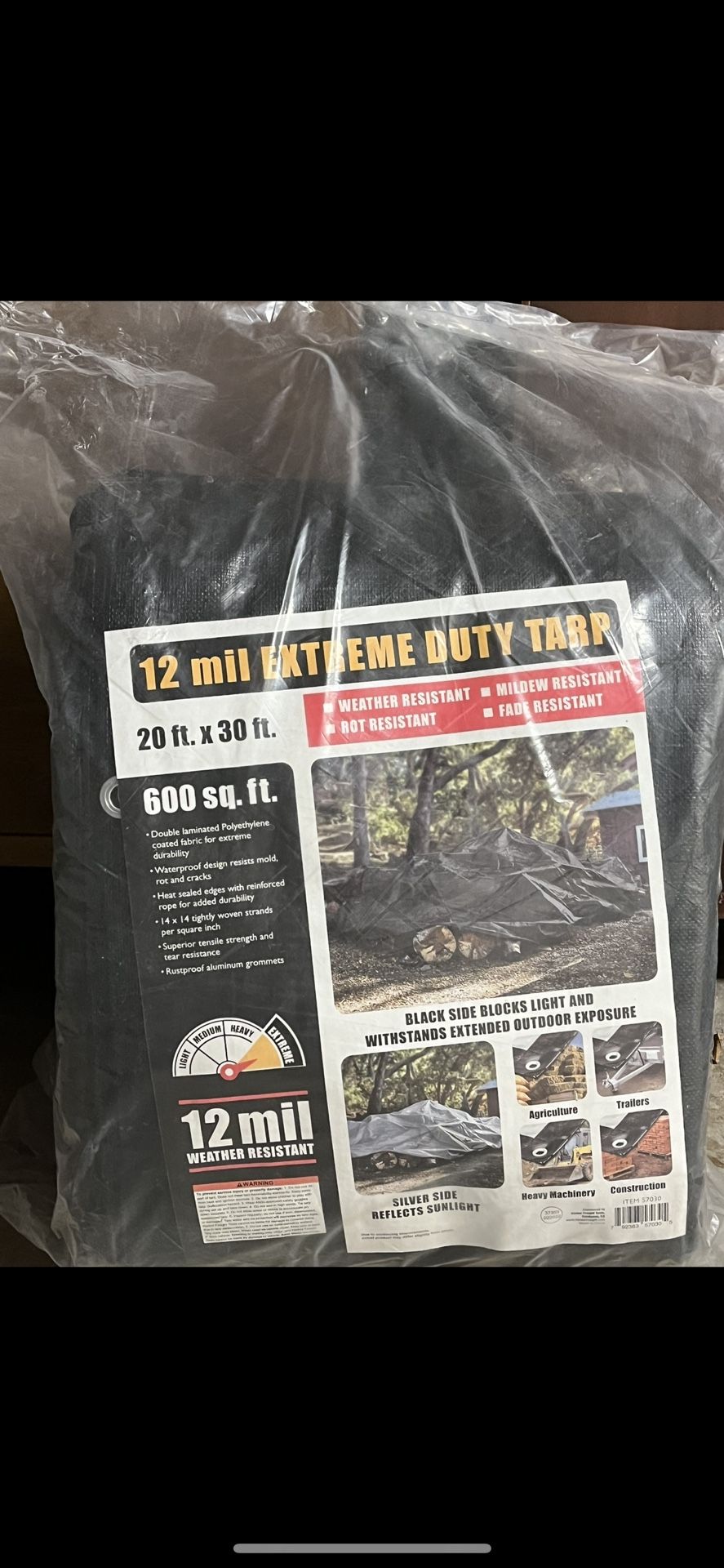 20’ X 30’ Extreme Duty Tarp (Brand New - Harbor Freight Brand)