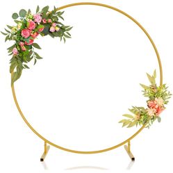 7.2 Ft Gold Round Backdrop 