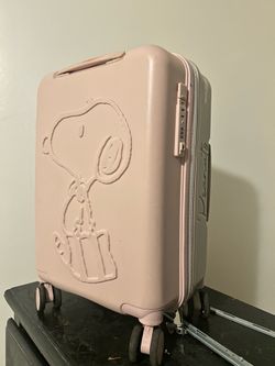 Snoopy Carry-on Double Casters Suitcase Beagle Pink 22in HAP2285-49 Japan used