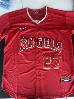 TROUT ANGELS JERSEYS IN STOCK SM MED LG XL XXL XXXL AVAILABLE