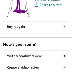 New In box Aerial Silks/Yoga Swing