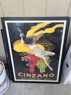Cinzano Vintage Advertising Poster Framed Print