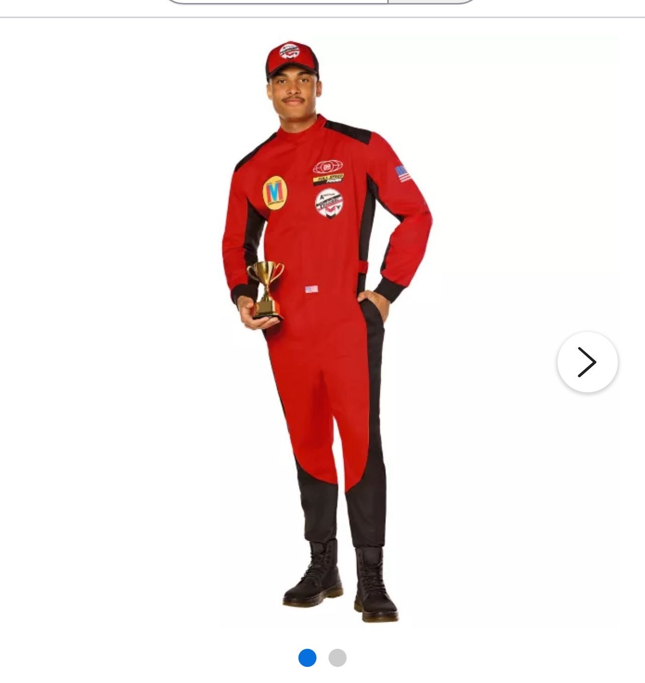 Kids Kids Race Car Halloween Costume Size -4-6