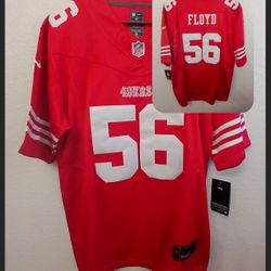 Leonard Floyd #56 ☆ 49ers Jersey NWT - Home Red - Size M - SF Faithful