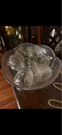 8 Pc Punch Bowl Set - Etsy