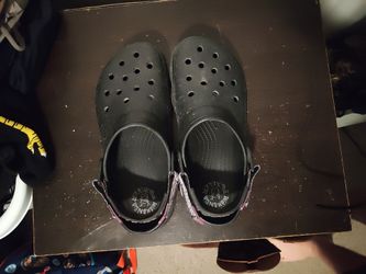 Black panther Crocs size 10