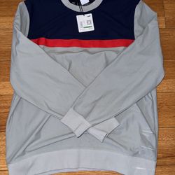 Puma x TMC Sweatshirt Mens L Crew Pullover Gray Blue Marathon Soft Fleece