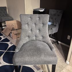 Counter Stool Chair Medium Gray 