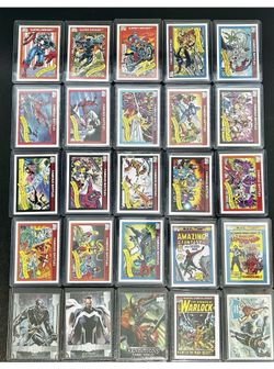 Marvel Comics Card Lot (24) , 1966 Batman Aquatic DC (25 Cards Total)