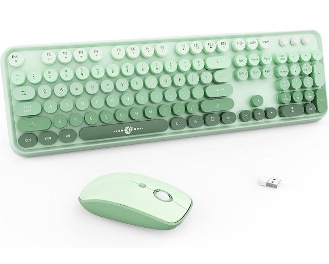 FOPETT Wireless Keyboard and Mouse Combo