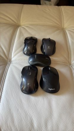 Lot of 5 Logitech unifying Wireless Mice