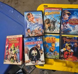 Lot of 13 Kids Animated DVDs