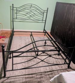 Queen Bed Frame W/ Extras