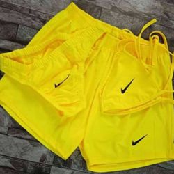 Nike Yellow 3 Piece Bikini Swimwear Brand New