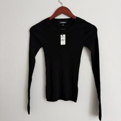 Black Express Long Sleeve Shirt - NEW W TAGS