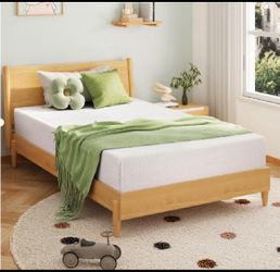 New EGOHOME 6” Twin Memory Foam Mattress With Cooling Green Tea Gel, White