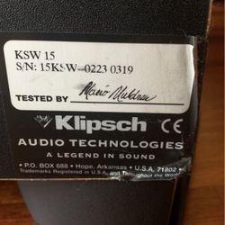 KLIPSCH Subwoofer 