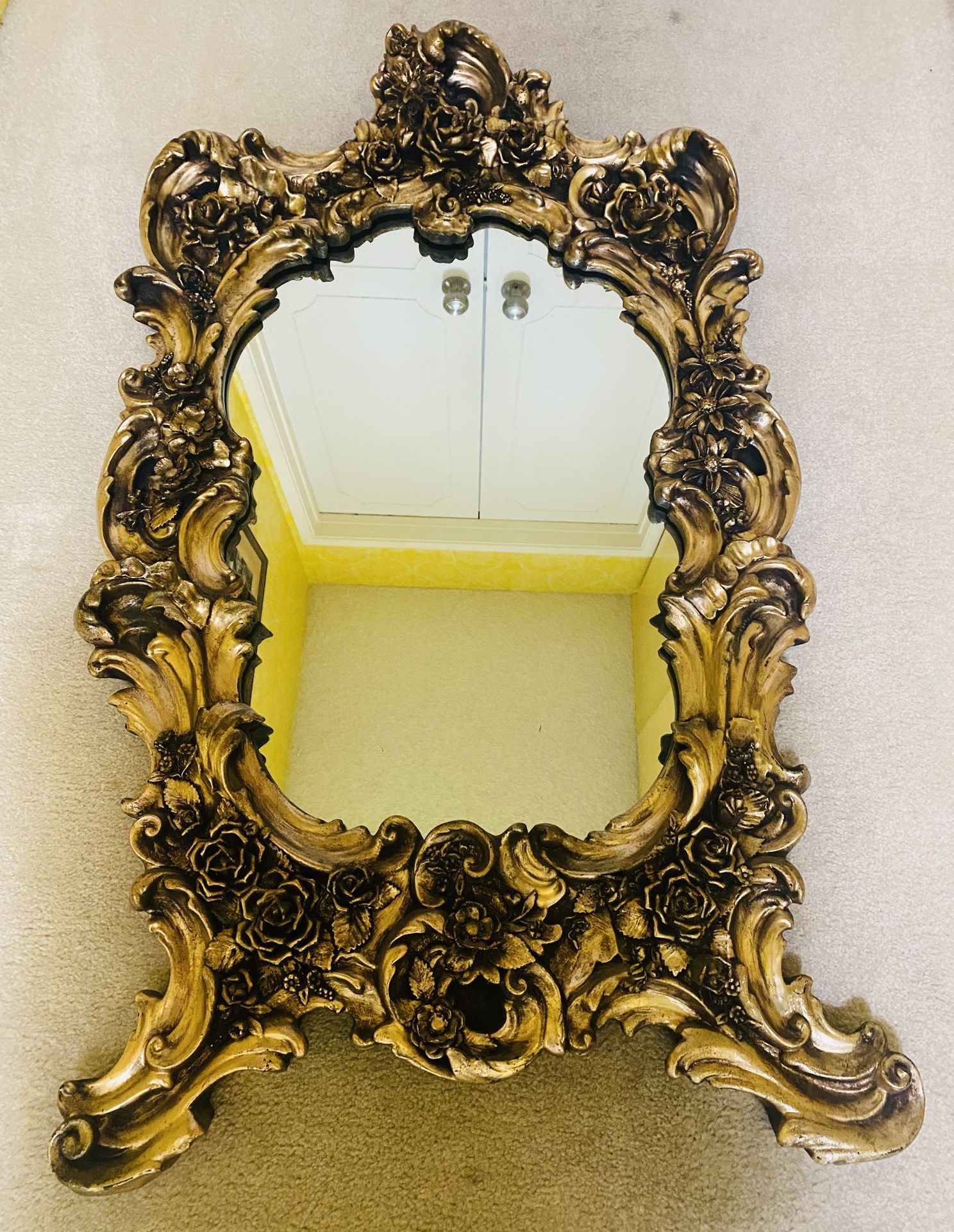 Finesse Originals Gold Gilded Vintage Mirror 