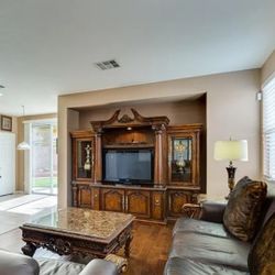 High-end Real Wood Entertainment Center