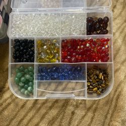 Heavy Crystal/Glass Bead Box