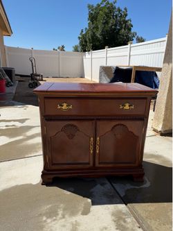 Vintage Drexel Solid Wood Drop-Leaf Buffet / Server!