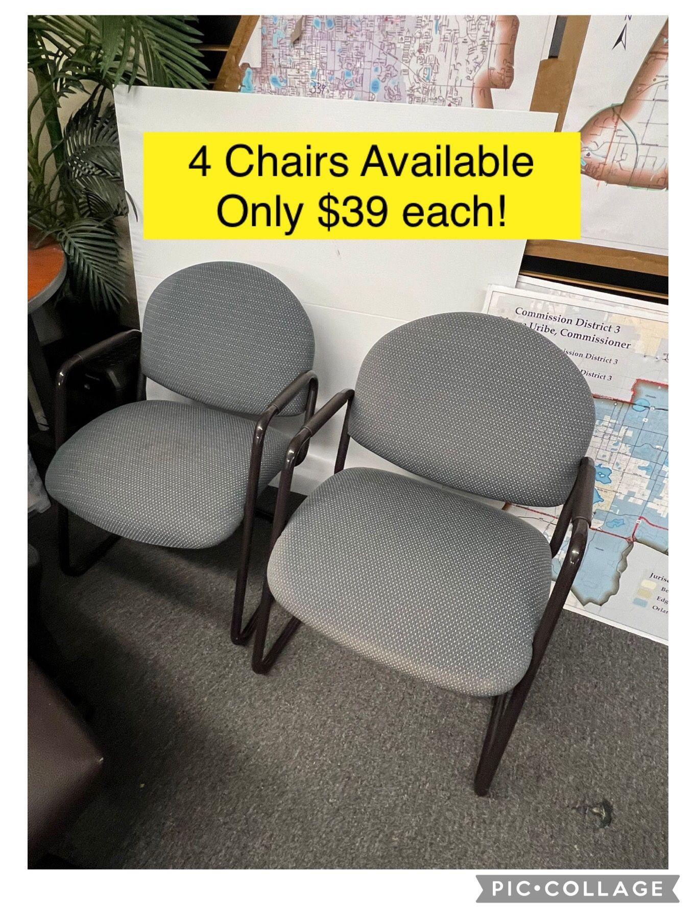 4 Office chairs $39 each! / Sillas oficina $39 cada una