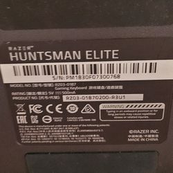 Razor Huntsman Elite Keyboard 