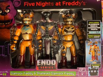 FNAF Endo Series Glamrock Freddy Figure Set