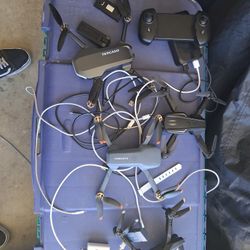 Drones,controllers, 5 Total, All Work Great