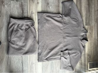 Nike 24.7 Dri-FIT XL Full Tracksuit Set 1/2 Zip Pullover Jogger Pants Gray