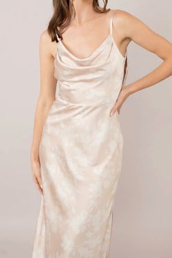 Revelry Nadia Satin Floral Print Dress