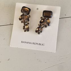 Banana Republic New Brown Cocktail Fancy Earrings 