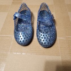 Toddler Girl Blue Old Navy Jelly Flats