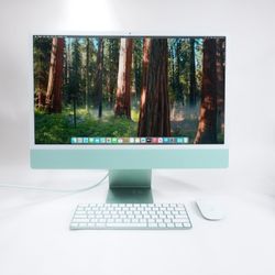 2021 Apple iMac 24" M1 7 Core 3.2GHz 8GB RAM 512GB SSD Green