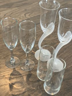 Champagne glasses $2 each New Years Special Occasion Mimosas