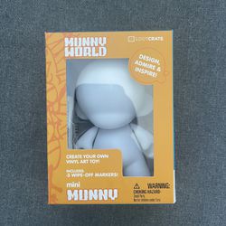 2015 Kidrobot Mini Munny World Customizable Figure Loot Crate Exclusive