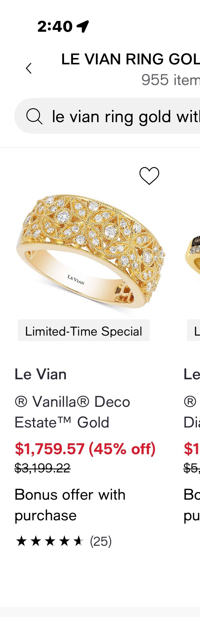 Gold Diamond Ring